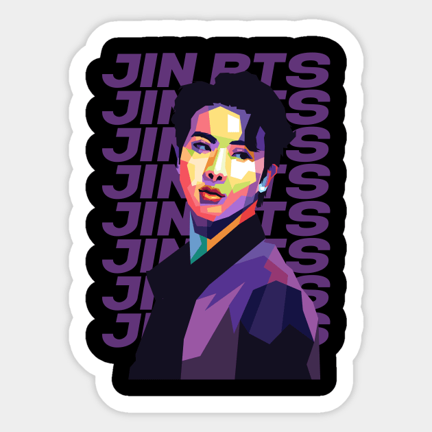Bts jin Sticker by Danwpap2